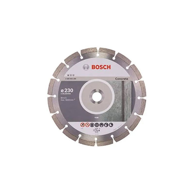 Disco Diamante Standard Bosch 9" x22.23mm 2608602200 para Hormigon Duro