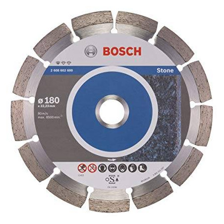 Disco Diamante Standard Bosch 7" x22.23mm 2608602600 para Roca Natural
