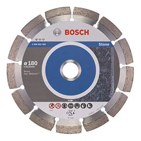  Discos Diamantados 7" Standard para Roca Natural, Bosch 2608602600 99.152542 Disco Diamante Standard Bosch 7" x22.23mm 26086026