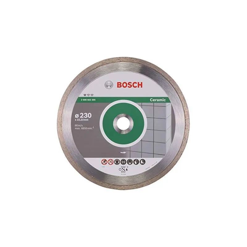 Disco Diamante Standard Bosch 9" x22.23mm 2608602205 para Ceramica y azulejos