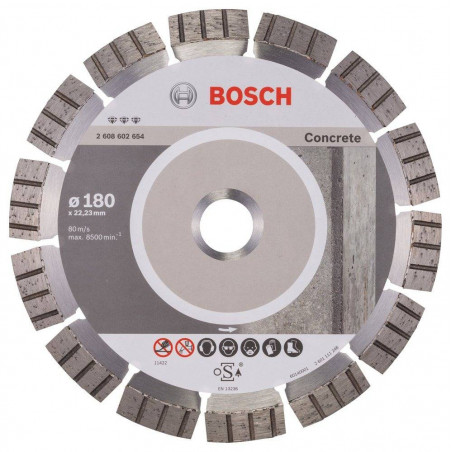 Disco Diamante Best Bosch 7" x22.23mm 2608602654 para Hormigon Duro y Hormigon Armado