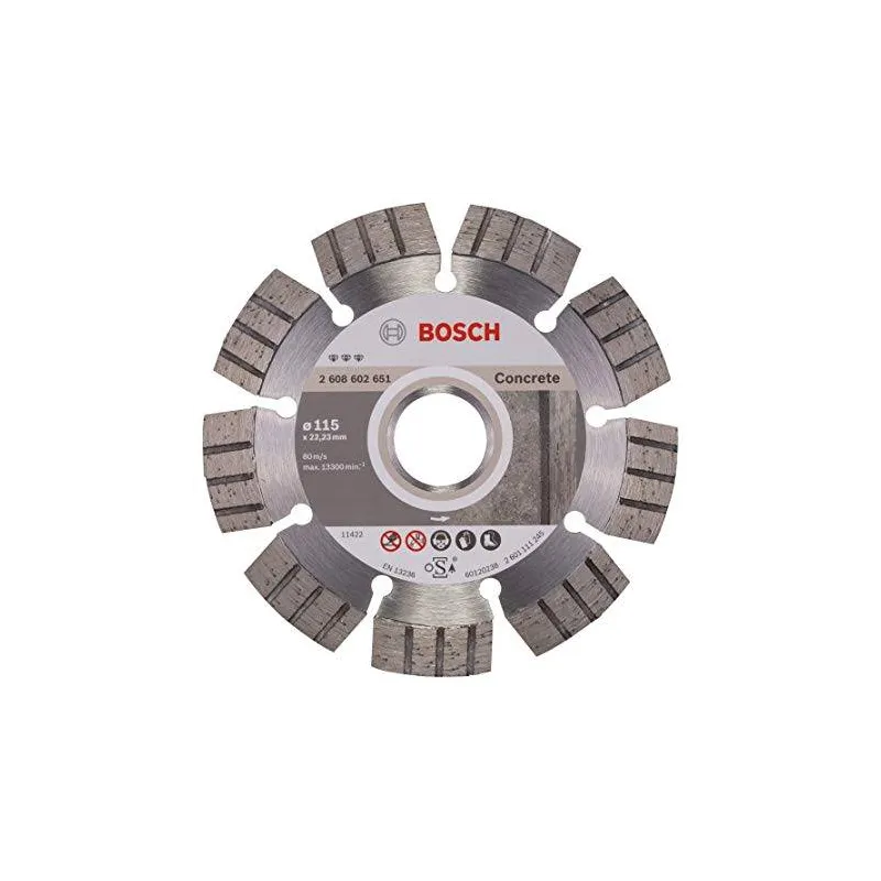 Disco Diamante Best Bosch 4 1/2" x22.23mm 2608602651 para Hormigon Duro y Hormigon Armado