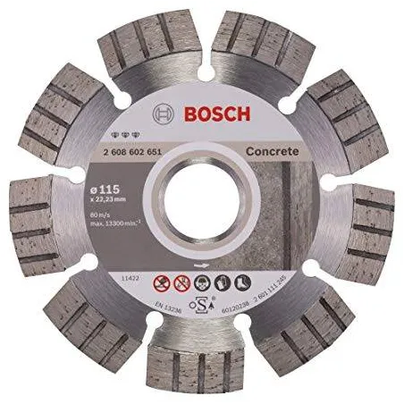  Discos Diamantados 4 1/2" Best para Hormigon Duro y Hormigon Armado, Bosch 2608602651 138.983051 Disco Diamante Best Bosch 4 1/