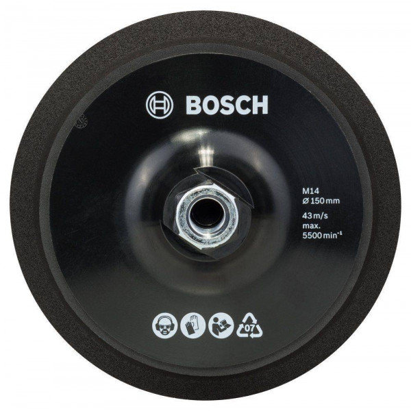 Disco velcro Bosch 150mm M14 2608612027 Respaldo para Pulir