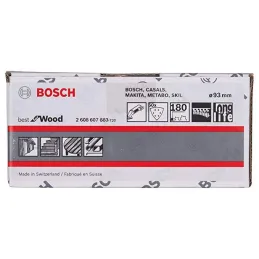 Discos de Lijas Madera C470 150mm G180 6 huecos x50u, Bosch 2608607838 Bosch-Disco de Lija Madera Bosch C470, 150mm, 6 huecos, G