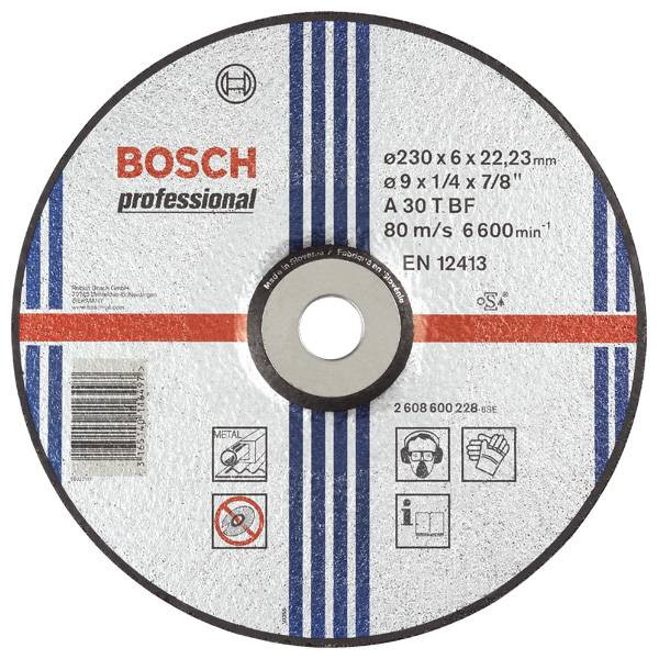 Disco Abrasivo Desbaste Bosch Metal 9" 230mm x6.0mm Expert 2608600228