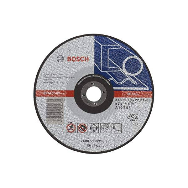 Disco Abrasivo Corte Bosch Metal 7" - 180mm x3.0mm Expert 2608600321