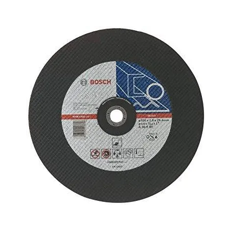  Discos Corte Metal 14" 350x2.8mm C1" Expert, Bosch 2608600543 22.033898 Disco Abrasivo Corte Bosch Metal 14" x 7/64" Expert 260