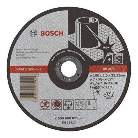 Disco Abrasivo Corte Bosch Inox 7" - 180mm x2.0mm Expert 2608600095