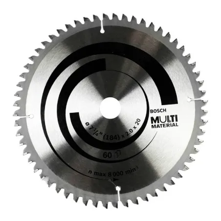  Discos Sierra Madera 7-1/4" 60D Carburo Multimaterial Bosch 2608642193 117.79661 Discos Sierra Madera 7-1/4" 60 Dientes Carburo