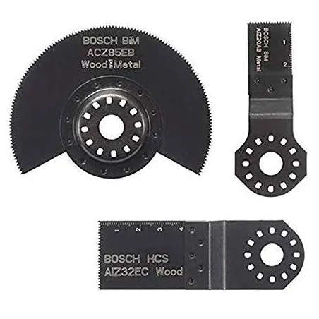 Juego de Cuchillas OMT Bosch Set Basico 3 pzs 2608662343 para Madera Bosch-Juego de Cuchillas OMT Bosch Set Basico 3 pzs 2608662