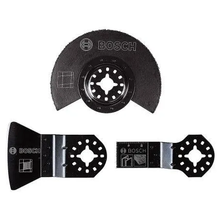 Juego de Cuchillas OMT Bosch Set Basico 3 pzs 2608662342 para Azulejos Bosch-Juego de Cuchillas OMT Bosch Set Basico 3 pzs 26086