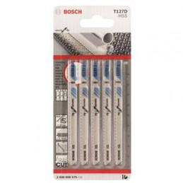 Hoja Caladora HSS Bosch T127D x5 Fino Recto 2608668575 Aluminio