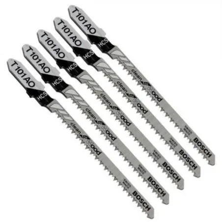  Hoja Caladora HCS Bosch T101AO x5 Fino Curvo 2608667304 Madera 30.508475 Hoja Caladora HCS Bosch T101AO x5 Fino Curvo 260866730