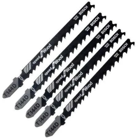  Hoja Caladora HCS Bosch T144D x5 Grueso Recto 2608667301 Madera 25.423729 Hoja Caladora HCS Bosch T144D x5 Grueso Recto 2608667
