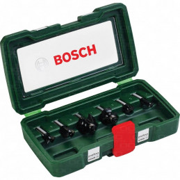 Fresa Bosch SET X 6 FresaS Vastago 1/4" 2607019462 HM ruteadora