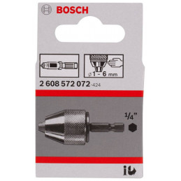 Mandril Bosch Sin llave 1 - 6mm Vástago hexagonal de 1/4" 2608572072
