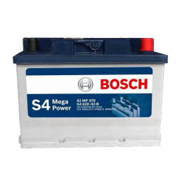 Bateria para Auto Bosch 42MPS4 (S4 60D) de 13 Placas 62AH Sellada Polos - + RC 111min. CCA 560 L 233mm AN 174mm AL 172mm