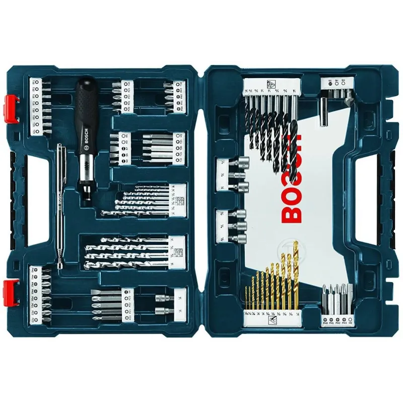 Juego de Puntas y Brocas Bosch 34 Piezas azul x-line para Taladrar