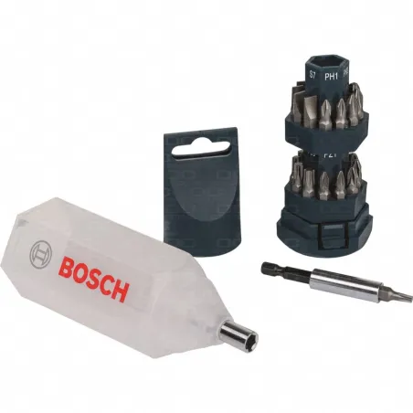  Juego de Puntas Bosch 25 Piezas Big Bit Azul para destornillador 2607017404 37.288136 Juego de Puntas Bosch 25 Piezas Big Bit A