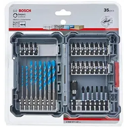 Juego de Puntas y Brocas Bosch 35 Piezas Impact Control 2608577147 Bosch-Juego de Puntas y Brocas Bosch 35 Piezas Impact Control