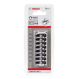 Punta Pozidriv Bosch PZ2 x25mm Impact Control 8 Piezas 2608522325 Bosch-Punta Pozidriv Bosch PZ2 x25mm Impact Control 8 Piezas 2
