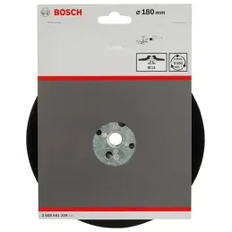 Plato de Lijado Goma Bosch 180mm Para Fibrodisco M14 2608601209 Bosch-Plato de Lijado Goma Bosch 180mm Para Fibrodisco M14 26086