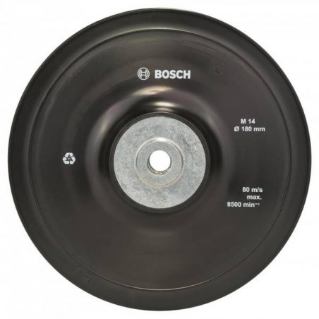 Plato de Lijado Goma Bosch 180mm Para Fibrodisco M14 2608601209