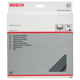 Piedra para Esmeril Bosch Grano36 GSM 175mm x25x32mm 2608600109 Bosch-Piedra para Esmeril Bosch Grano36 GSM 175mm x25x32mm 26086