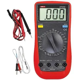 Multimetro Digital UNI-T UT-151C, ACDC 750V 20A Resistencia Capacitancia Continuidad Diodo Temperatura UNI-T-Multimetro Digital 