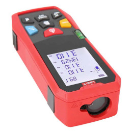 Medidor de Distancia Laser Digital UNI-T LM-100, Alcance 100M Ergonomico Precision Milimetrica Multiple Funciones UNI-T-Medidor 