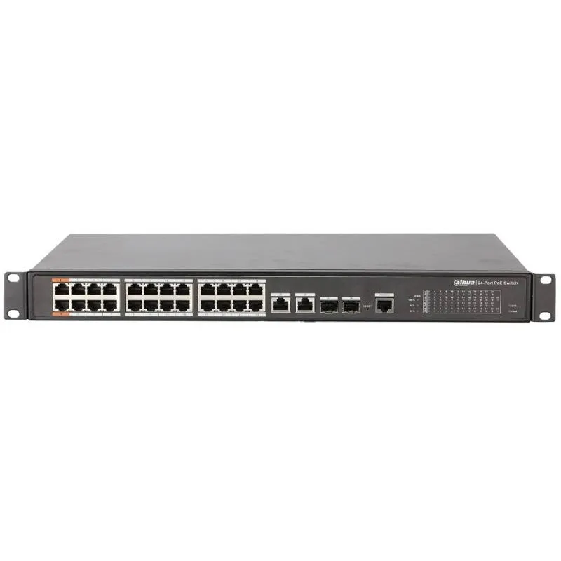 Switch POE Dahua PFS4226-24ET-240 24Ports Poe 2Ports60W L2 Hi-PoE 240W