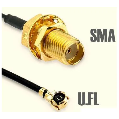  Cable Pigtail Mikrotik ACSMAUFL U.fl - cable flexible hembra SMA para wAP R 34.745763 Cable Pigtail Mikrotik ACSMAUFL U.fl - ca