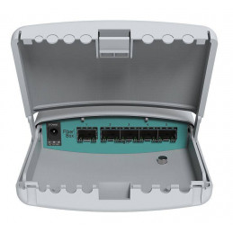 Router Mikrotik FiberBox CRS105-5S-FB 5xSFP 1x S-RJ01 400MHz 128MBRAM OSL5 PSU,