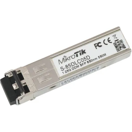 Modulo SFP Transceptor Mikrotik S-85DLC05D 1.25G MM 550m 850nm Mikrotik-Modulo SFP Transceptor Mikrotik S-85DLC05D 1.25G MM 550m