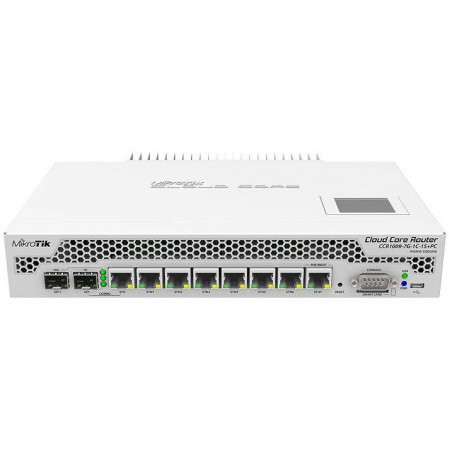Cloud Core Router Mikrotik 1009-7G-1C-1S+PC 7xGbit 1SFP L3 LCD Tile-Gx9 1Ghz 2GBRAM OSL6 PSU