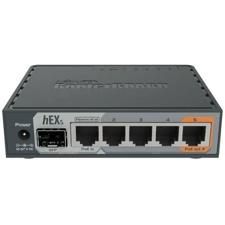  Router Mikrotik hEX S RB760IGS 5Gigabit Dual Core 880MHZ 256MB 1SFP USB POEPort5 OSL4 338.983051 Router Mikrotik hEX S RB760IGS