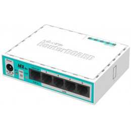 Router Routerboard Mikrotik RB750r2 RouterBOARD hEX lite QCA9531 850MHz CPU, 64MB RAM 5 ports 10/100 RouterOS L4, PoE