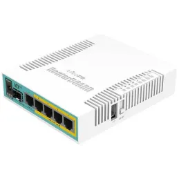 Router Mikrotik hEX Poe RB960PGS 5xGbit 4PoE L2 800MHz 128MB 1SFP USB OSL4 PSU Mikrotik-Router Mikrotik hEX Poe RB960PGS 5xGbit 