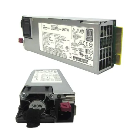  Fuente de alimentación HPE 865408-B21, 500W, 100V - 240VAC, 80 Plus Platinum, Hot-Plug 914.40678 Fuente de alimentación HPE 865