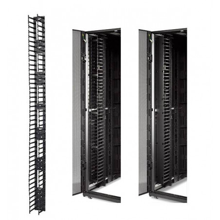 Organizador vertical de cables APC AR7585, 2 piezas, para gabinetes NetShelter SX, 45U.