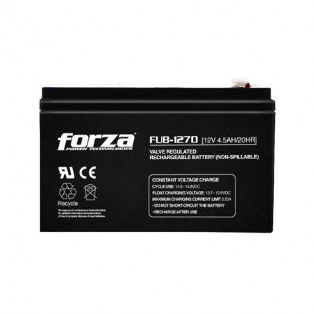 Bateria AGM Forza FUB-1270 12V 7Ah Acido Plomo SM 151x65x94mm