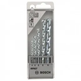 Brocas Concreto Set 5pzas 4,5,6,8,10mm CYL-1 Carburo Estandar mamposteria, Bosch 2608590090 Bosch-Broca Concreto Bosch CYL-1 Set