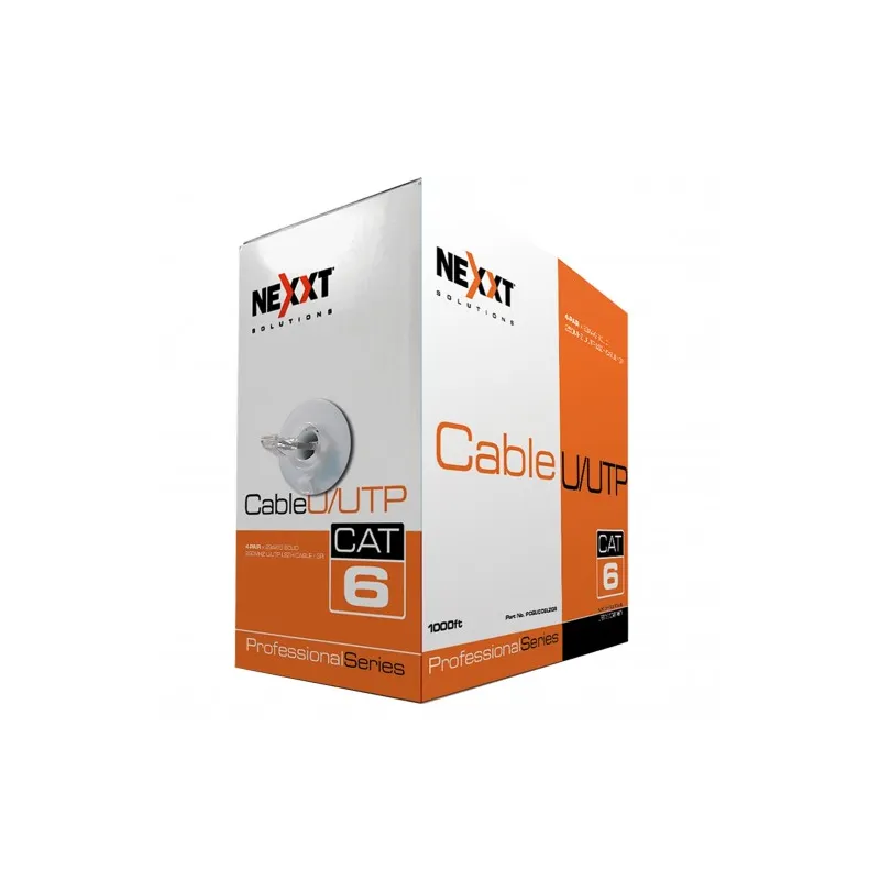 Cable UTP Nexxt PCGUCC6LZGR 305 Cat6 en Bobina tipo LSZH Gris