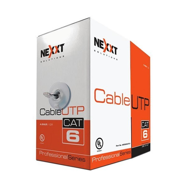 Cable UTP Nexxt AB356NXT02 305M Cat6 24AWG Bobina tipo CM Azul
