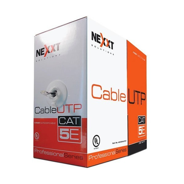 Cable UTP Nexxt AB355NXT02 305M Cat5e 24AWG Bobina tipo CM Azul
