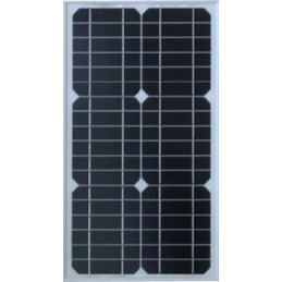 Panel Solar Monocristalino 20W 12V - 51x35.5x2.5cm, ODA20-18-M Osda