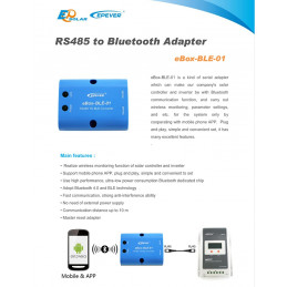 Adaptador Epever BLE-01 RS485 a Bluuethoot