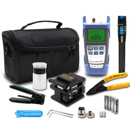  Kits de herramientas de fibra óptica FTTH Empalme Separador De Fibra +FC-6S cortadora de fibra Bolsa 9 en 1 492.372881 Kits de 