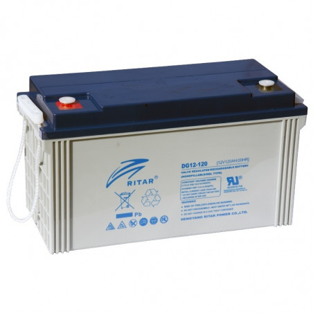 Bateria Gell Ritar DG12-120 12V 120Ah Terminal F5/F12 40.7x17.7x22.5cm